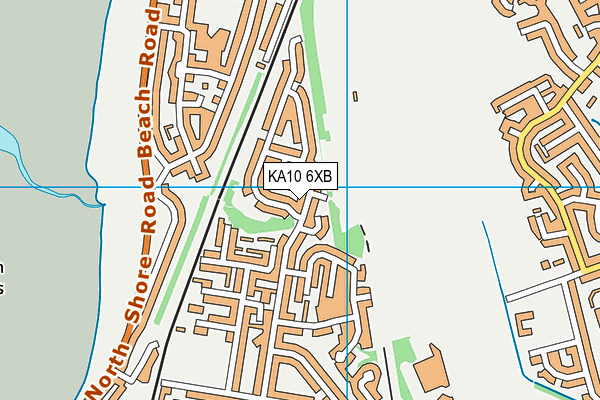 KA10 6XB map - OS VectorMap District (Ordnance Survey) KA10 6XB map - OS VectorMap District (Ordnance Survey)