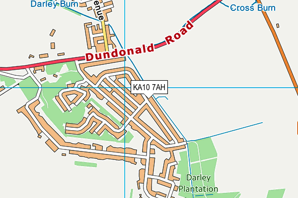 KA10 7AH map - OS VectorMap District (Ordnance Survey) KA10 7AH map - OS VectorMap District (Ordnance Survey)