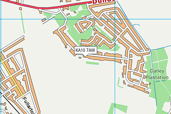 KA10 7AW map - OS VectorMap District (Ordnance Survey) KA10 7AW map - OS VectorMap District (Ordnance Survey)