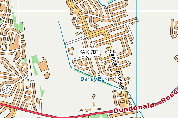 KA10 7BT map - OS VectorMap District (Ordnance Survey) KA10 7BT map - OS VectorMap District (Ordnance Survey)