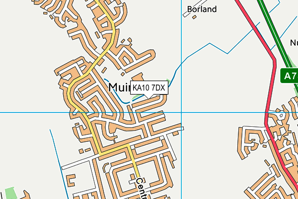 KA10 7DX map - OS VectorMap District (Ordnance Survey) KA10 7DX map - OS VectorMap District (Ordnance Survey)