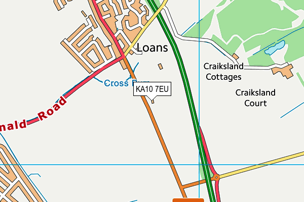 KA10 7EU map - OS VectorMap District (Ordnance Survey) KA10 7EU map - OS VectorMap District (Ordnance Survey)