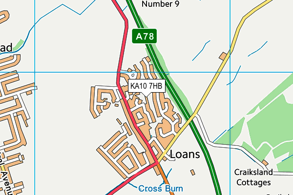 KA10 7HB map - OS VectorMap District (Ordnance Survey) KA10 7HB map - OS VectorMap District (Ordnance Survey)