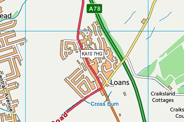 KA10 7HG map - OS VectorMap District (Ordnance Survey) KA10 7HG map - OS VectorMap District (Ordnance Survey)