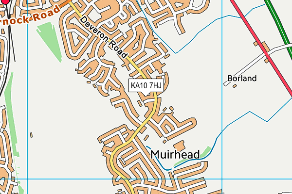 KA10 7HJ map - OS VectorMap District (Ordnance Survey) KA10 7HJ map - OS VectorMap District (Ordnance Survey)