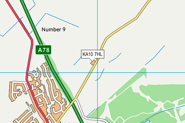 KA10 7HL map - OS VectorMap District (Ordnance Survey) KA10 7HL map - OS VectorMap District (Ordnance Survey)