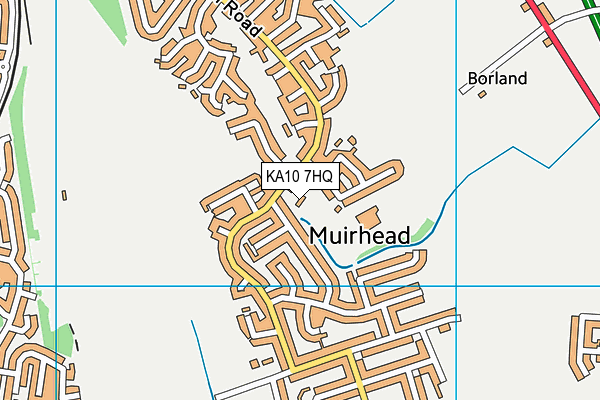 KA10 7HQ map - OS VectorMap District (Ordnance Survey) KA10 7HQ map - OS VectorMap District (Ordnance Survey)