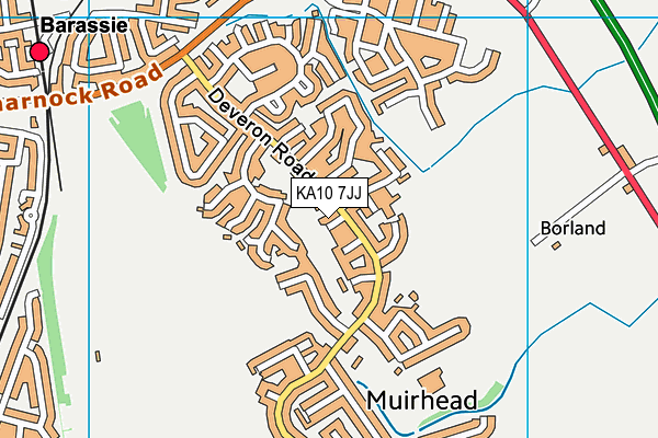 KA10 7JJ map - OS VectorMap District (Ordnance Survey) KA10 7JJ map - OS VectorMap District (Ordnance Survey)