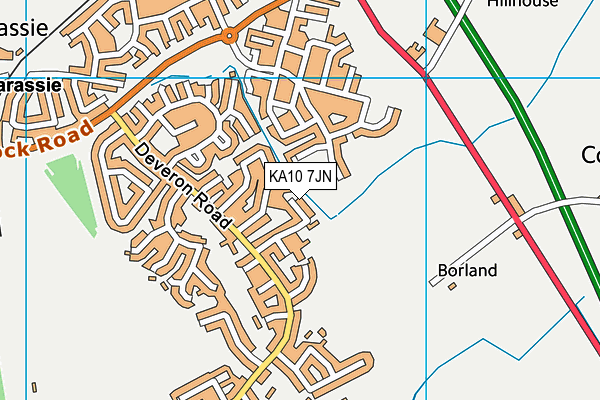KA10 7JN map - OS VectorMap District (Ordnance Survey) KA10 7JN map - OS VectorMap District (Ordnance Survey)