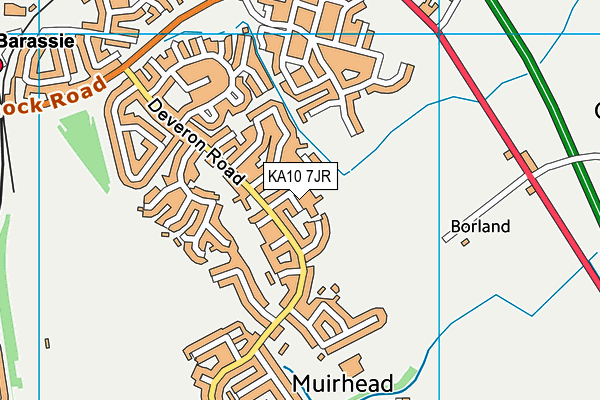 KA10 7JR map - OS VectorMap District (Ordnance Survey) KA10 7JR map - OS VectorMap District (Ordnance Survey)