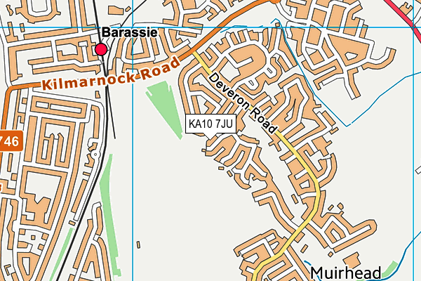 KA10 7JU map - OS VectorMap District (Ordnance Survey) KA10 7JU map - OS VectorMap District (Ordnance Survey)