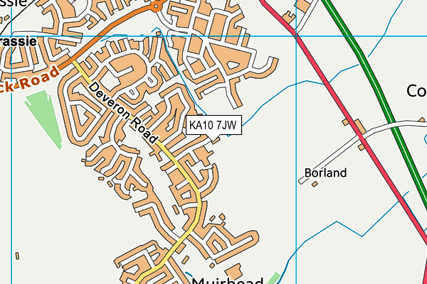 KA10 7JW map - OS VectorMap District (Ordnance Survey) KA10 7JW map - OS VectorMap District (Ordnance Survey)