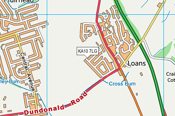 KA10 7LG map - OS VectorMap District (Ordnance Survey) KA10 7LG map - OS VectorMap District (Ordnance Survey)