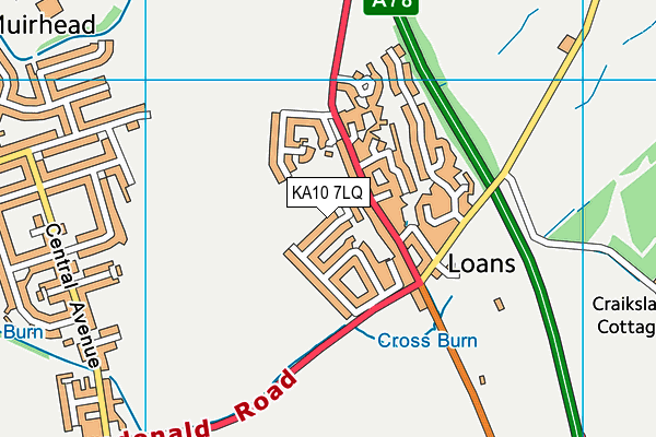 KA10 7LQ map - OS VectorMap District (Ordnance Survey) KA10 7LQ map - OS VectorMap District (Ordnance Survey)