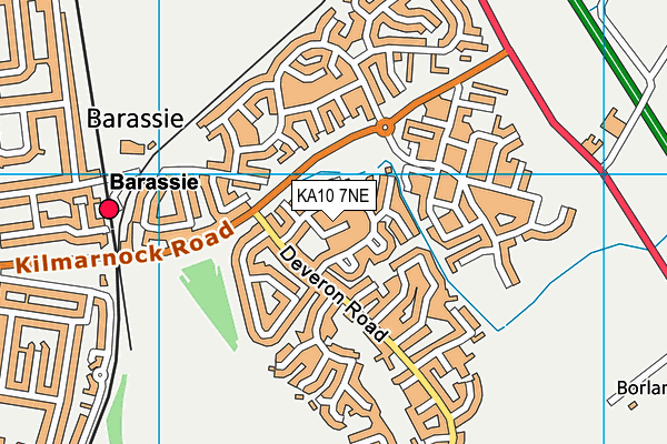 KA10 7NE map - OS VectorMap District (Ordnance Survey) KA10 7NE map - OS VectorMap District (Ordnance Survey)