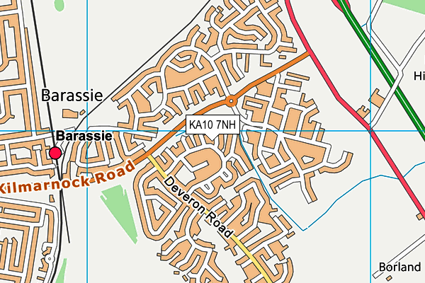 KA10 7NH map - OS VectorMap District (Ordnance Survey) KA10 7NH map - OS VectorMap District (Ordnance Survey)