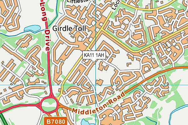 KA11 1AH map - OS VectorMap District (Ordnance Survey) KA11 1AH map - OS VectorMap District (Ordnance Survey)