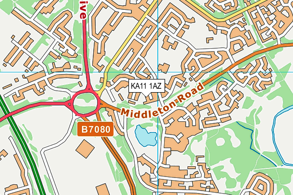 KA11 1AZ map - OS VectorMap District (Ordnance Survey) KA11 1AZ map - OS VectorMap District (Ordnance Survey)
