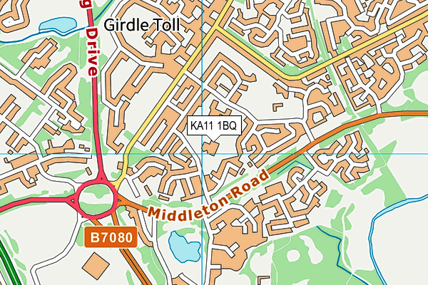 KA11 1BQ map - OS VectorMap District (Ordnance Survey) KA11 1BQ map - OS VectorMap District (Ordnance Survey)