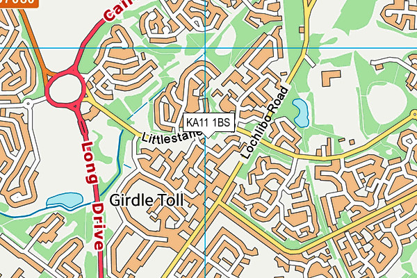 KA11 1BS map - OS VectorMap District (Ordnance Survey) KA11 1BS map - OS VectorMap District (Ordnance Survey)