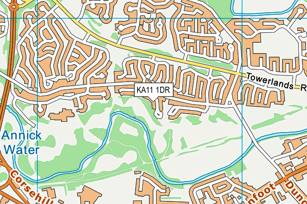 KA11 1DR map - OS VectorMap District (Ordnance Survey) KA11 1DR map - OS VectorMap District (Ordnance Survey)