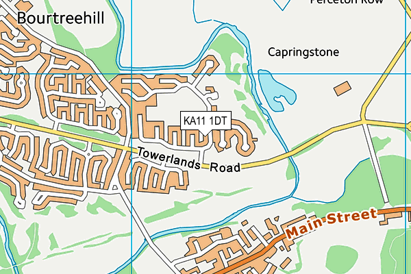 KA11 1DT map - OS VectorMap District (Ordnance Survey) KA11 1DT map - OS VectorMap District (Ordnance Survey)