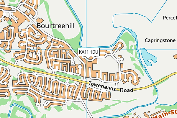 KA11 1DU map - OS VectorMap District (Ordnance Survey)