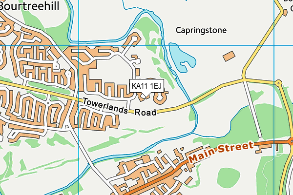 KA11 1EJ map - OS VectorMap District (Ordnance Survey) KA11 1EJ map - OS VectorMap District (Ordnance Survey)