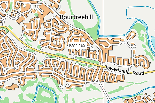 KA11 1ES map - OS VectorMap District (Ordnance Survey) KA11 1ES map - OS VectorMap District (Ordnance Survey)