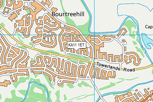 KA11 1ET map - OS VectorMap District (Ordnance Survey) KA11 1ET map - OS VectorMap District (Ordnance Survey)