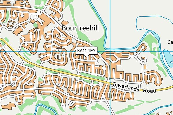 KA11 1EY map - OS VectorMap District (Ordnance Survey) KA11 1EY map - OS VectorMap District (Ordnance Survey)
