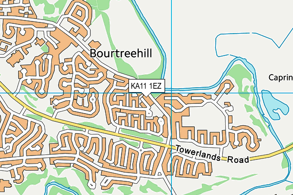 KA11 1EZ map - OS VectorMap District (Ordnance Survey) KA11 1EZ map - OS VectorMap District (Ordnance Survey)