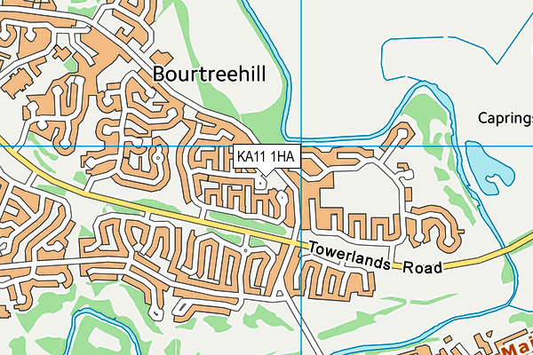 KA11 1HA map - OS VectorMap District (Ordnance Survey) KA11 1HA map - OS VectorMap District (Ordnance Survey)