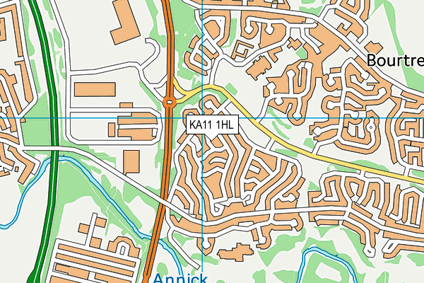 KA11 1HL map - OS VectorMap District (Ordnance Survey) KA11 1HL map - OS VectorMap District (Ordnance Survey)