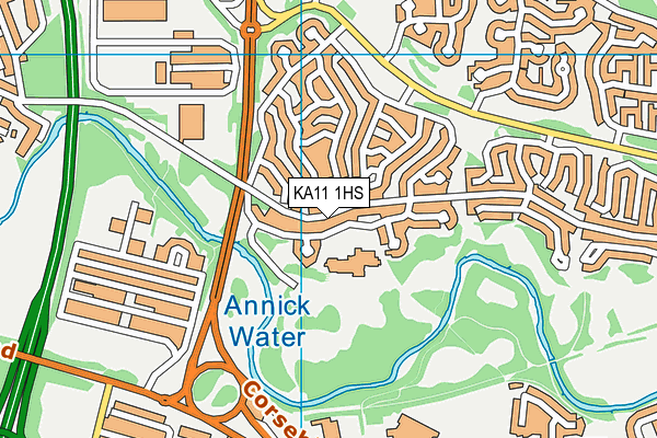 KA11 1HS map - OS VectorMap District (Ordnance Survey)
