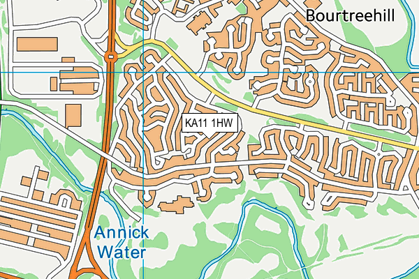 KA11 1HW map - OS VectorMap District (Ordnance Survey) KA11 1HW map - OS VectorMap District (Ordnance Survey)