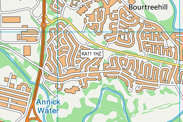 KA11 1HZ map - OS VectorMap District (Ordnance Survey) KA11 1HZ map - OS VectorMap District (Ordnance Survey)