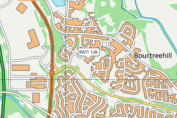 KA11 1JA map - OS VectorMap District (Ordnance Survey) KA11 1JA map - OS VectorMap District (Ordnance Survey)