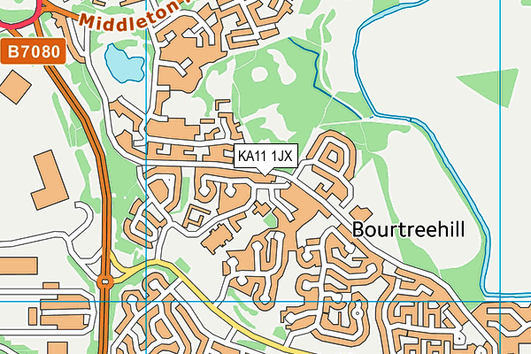 KA11 1JX map - OS VectorMap District (Ordnance Survey) KA11 1JX map - OS VectorMap District (Ordnance Survey)