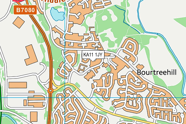 KA11 1JY map - OS VectorMap District (Ordnance Survey) KA11 1JY map - OS VectorMap District (Ordnance Survey)