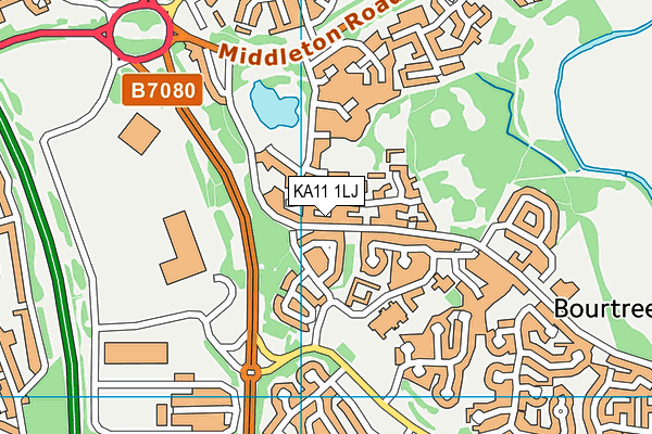 KA11 1LJ map - OS VectorMap District (Ordnance Survey) KA11 1LJ map - OS VectorMap District (Ordnance Survey)