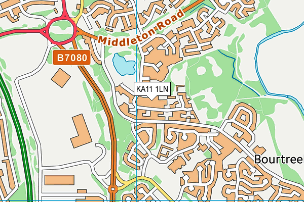 KA11 1LN map - OS VectorMap District (Ordnance Survey) KA11 1LN map - OS VectorMap District (Ordnance Survey)