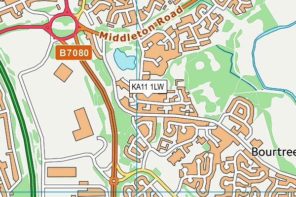 KA11 1LW map - OS VectorMap District (Ordnance Survey) KA11 1LW map - OS VectorMap District (Ordnance Survey)