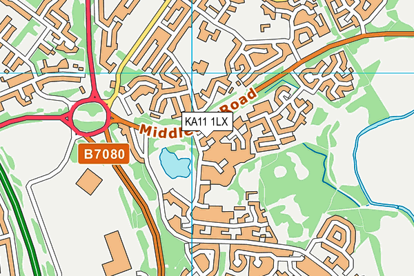 KA11 1LX map - OS VectorMap District (Ordnance Survey) KA11 1LX map - OS VectorMap District (Ordnance Survey)