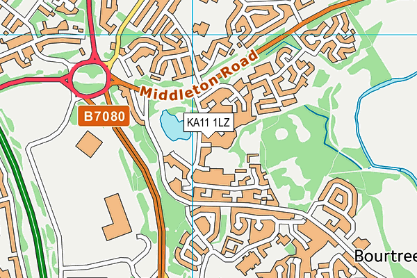 KA11 1LZ map - OS VectorMap District (Ordnance Survey) KA11 1LZ map - OS VectorMap District (Ordnance Survey)