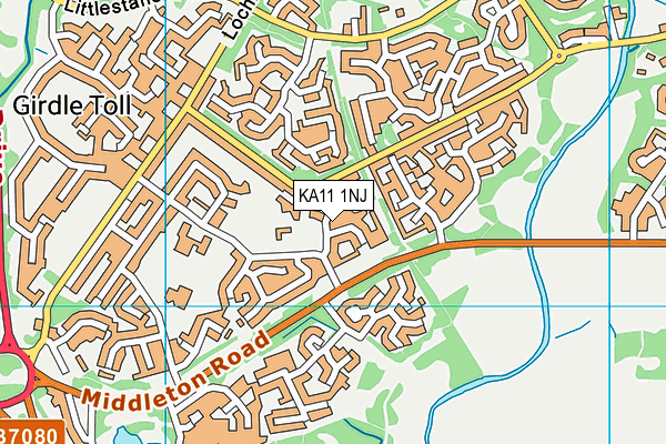 KA11 1NJ map - OS VectorMap District (Ordnance Survey) KA11 1NJ map - OS VectorMap District (Ordnance Survey)