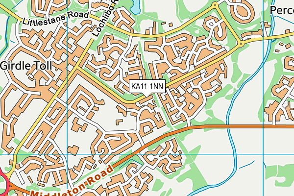KA11 1NN map - OS VectorMap District (Ordnance Survey) KA11 1NN map - OS VectorMap District (Ordnance Survey)