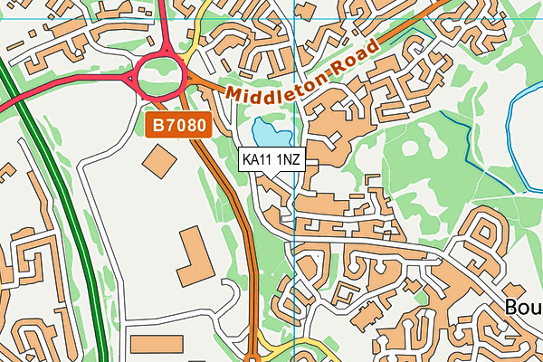KA11 1NZ map - OS VectorMap District (Ordnance Survey) KA11 1NZ map - OS VectorMap District (Ordnance Survey)