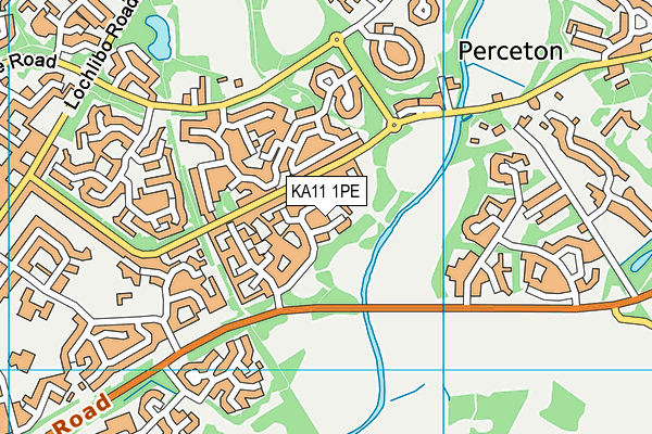 KA11 1PE map - OS VectorMap District (Ordnance Survey) KA11 1PE map - OS VectorMap District (Ordnance Survey)