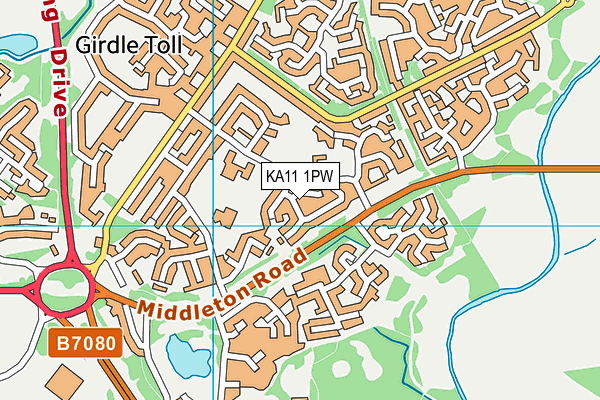 KA11 1PW map - OS VectorMap District (Ordnance Survey) KA11 1PW map - OS VectorMap District (Ordnance Survey)